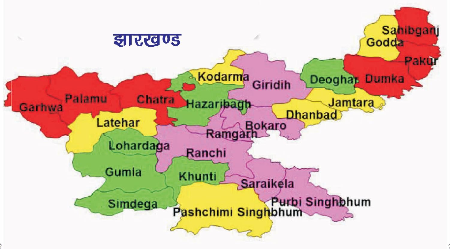 झारखंड Map