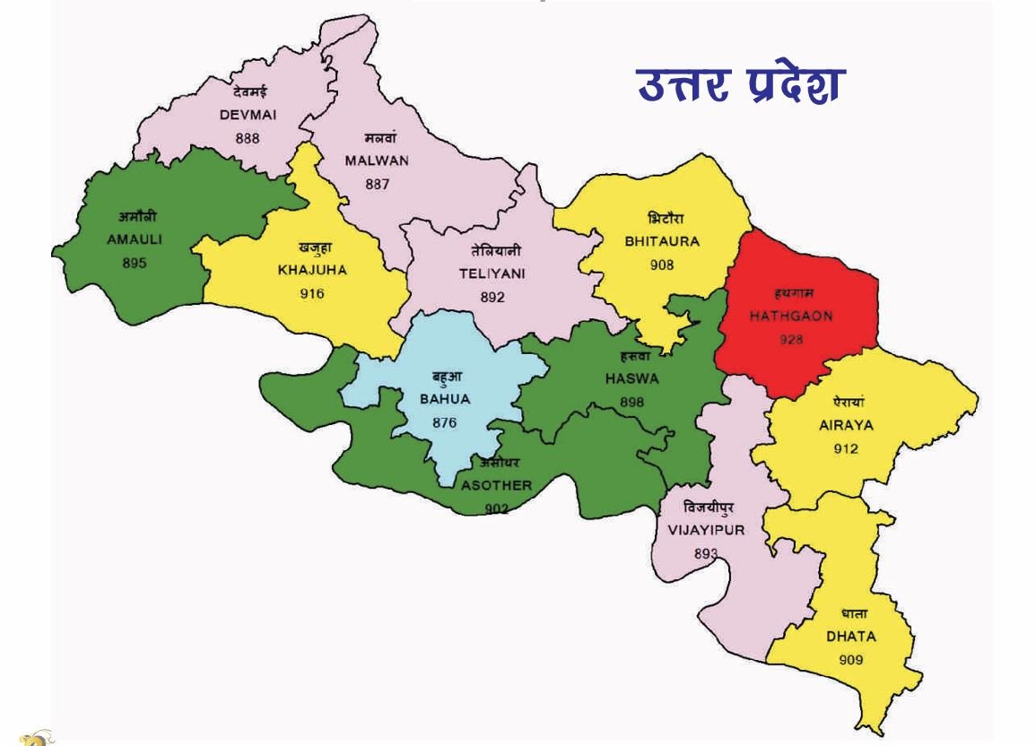 उत्तर प्रदेश Map
